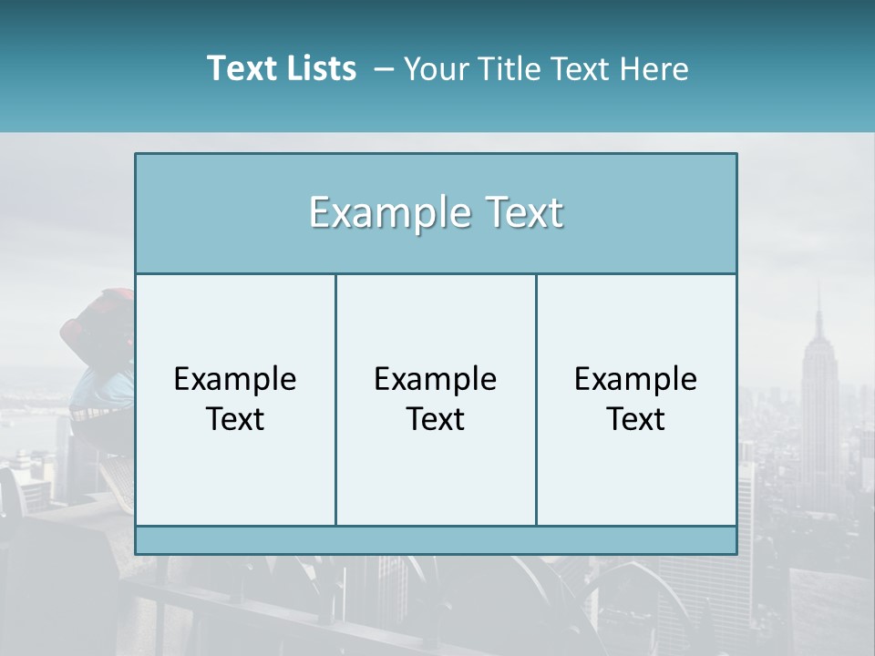 A Person Standing On Top Of A Building With A Backpack PowerPoint Template