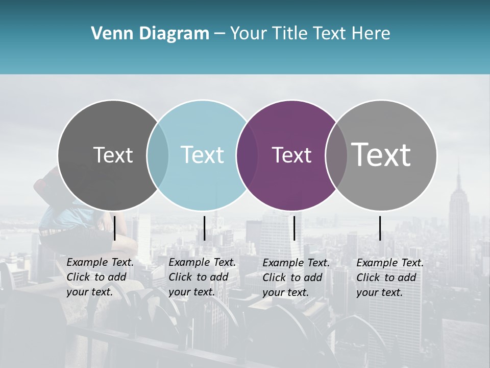 A Person Standing On Top Of A Building With A Backpack PowerPoint Template