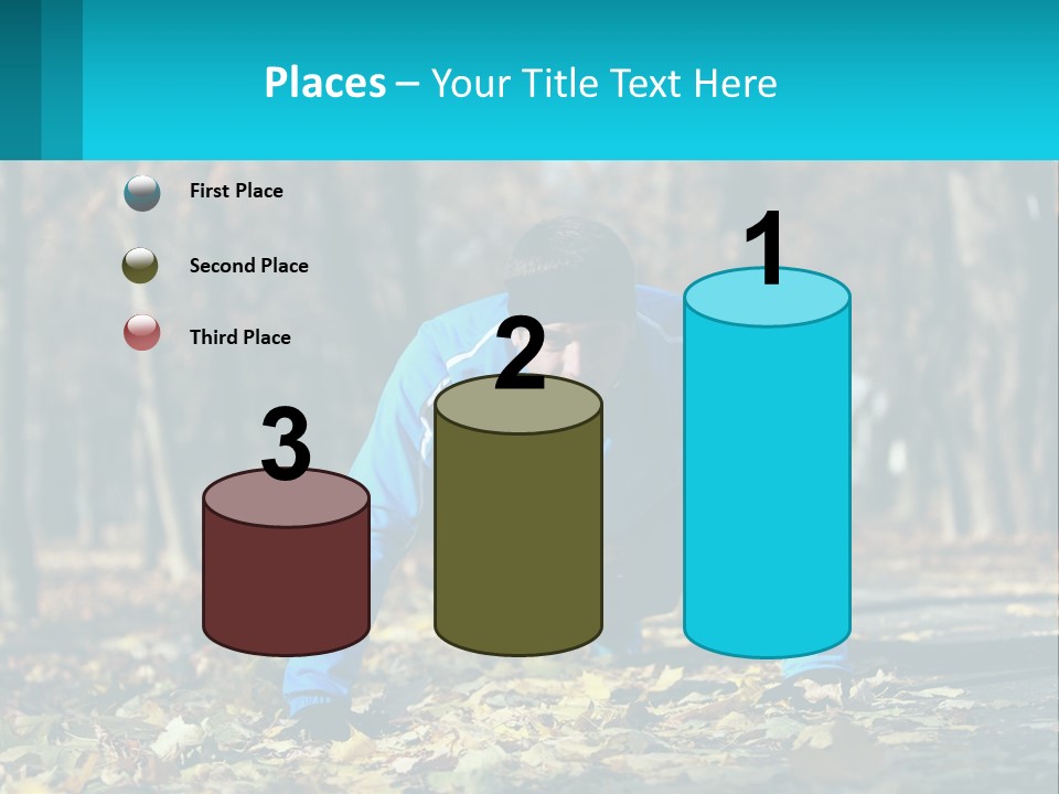 A Man Is Doing Push Ups In The Park PowerPoint Template