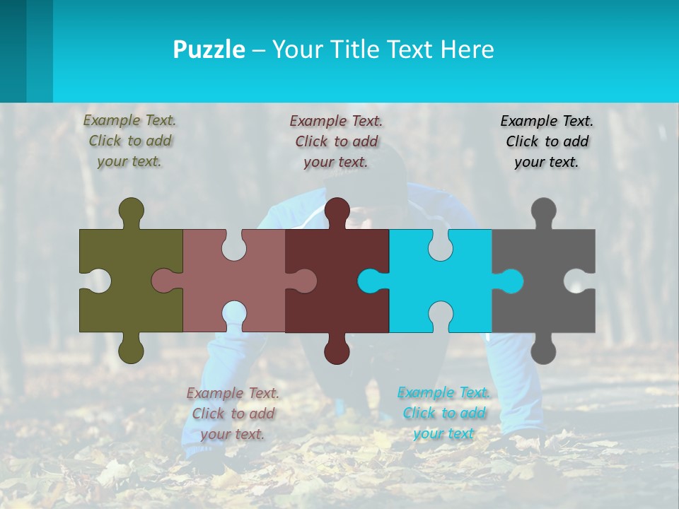 A Man Is Doing Push Ups In The Park PowerPoint Template