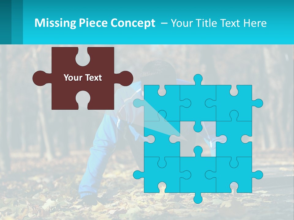 A Man Is Doing Push Ups In The Park PowerPoint Template