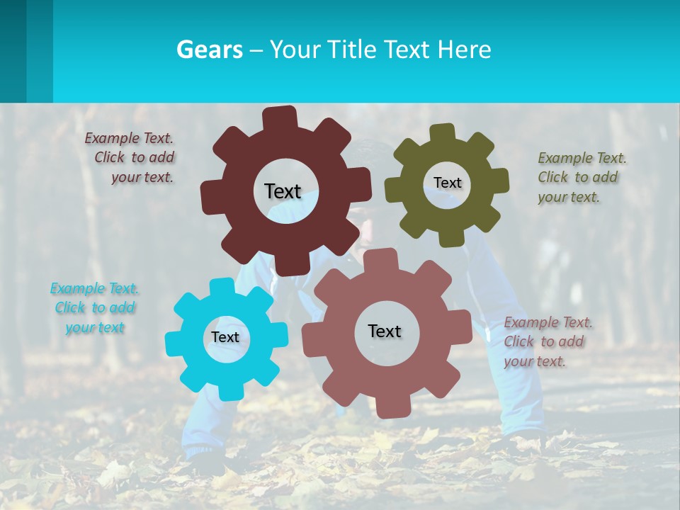 A Man Is Doing Push Ups In The Park PowerPoint Template