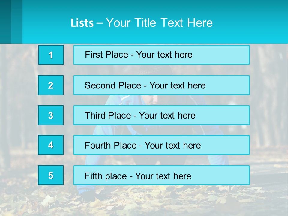A Man Is Doing Push Ups In The Park PowerPoint Template