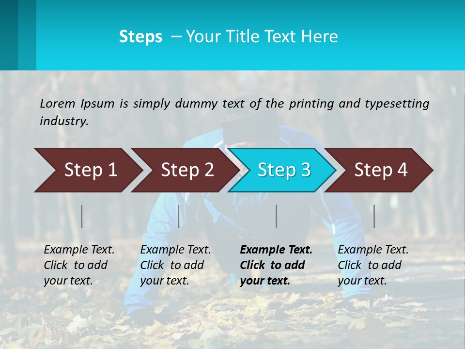 A Man Is Doing Push Ups In The Park PowerPoint Template