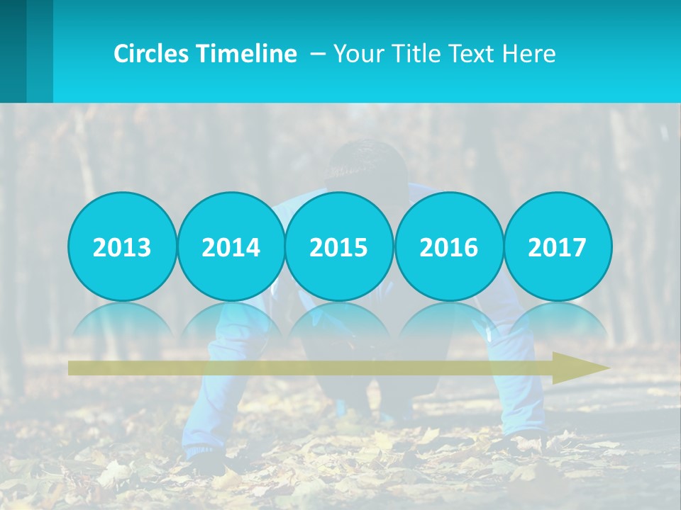 A Man Is Doing Push Ups In The Park PowerPoint Template