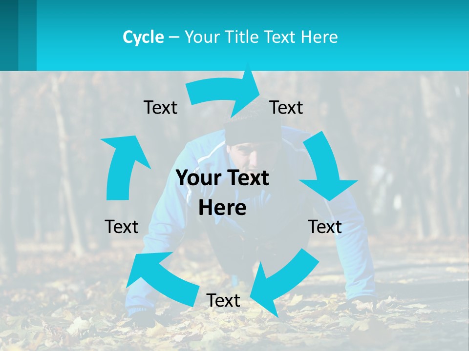 A Man Is Doing Push Ups In The Park PowerPoint Template