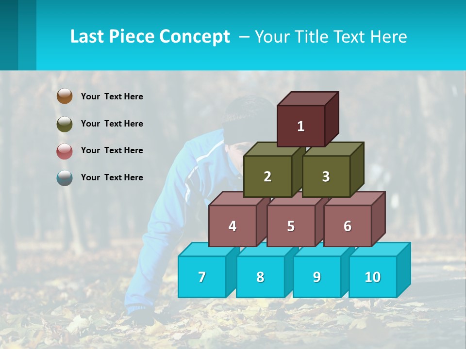 A Man Is Doing Push Ups In The Park PowerPoint Template