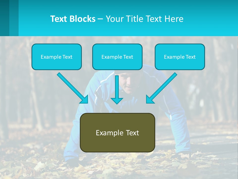 A Man Is Doing Push Ups In The Park PowerPoint Template