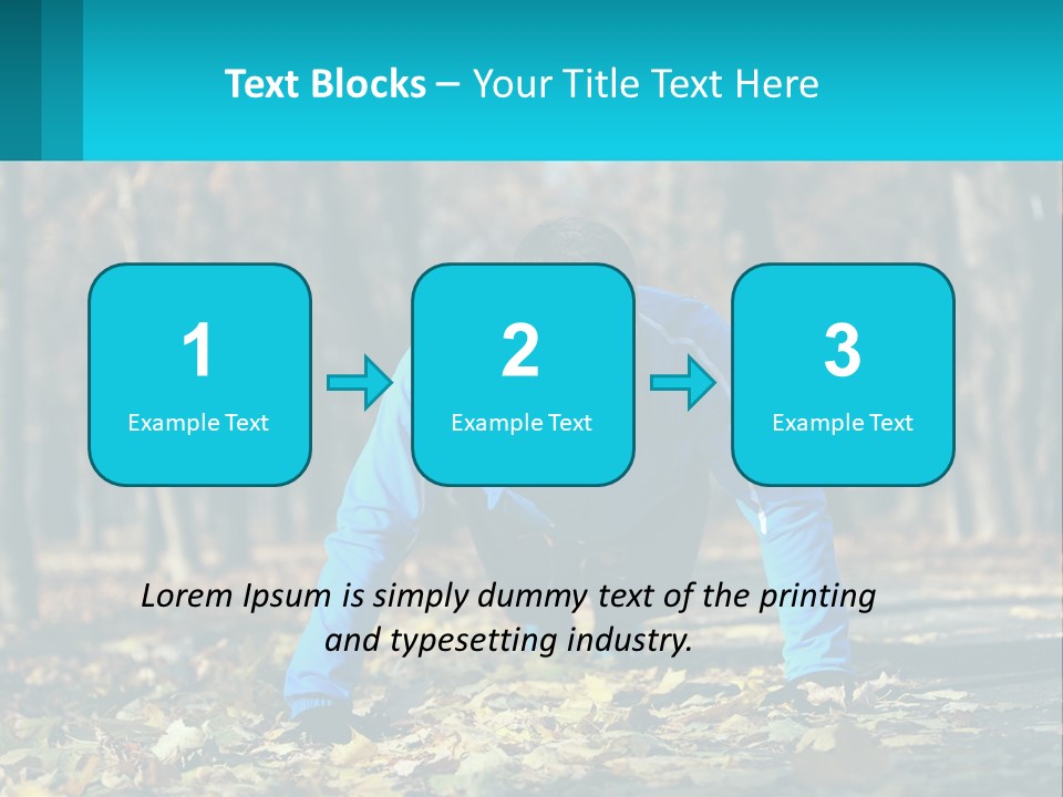A Man Is Doing Push Ups In The Park PowerPoint Template