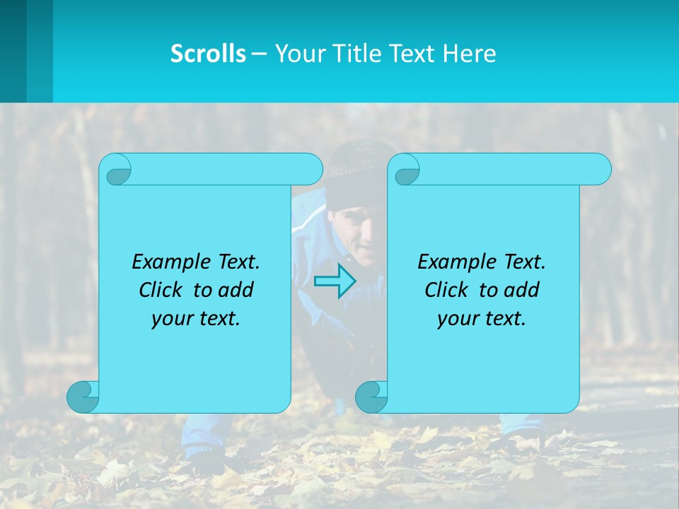 A Man Is Doing Push Ups In The Park PowerPoint Template