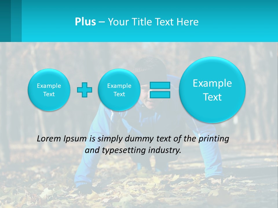 A Man Is Doing Push Ups In The Park PowerPoint Template