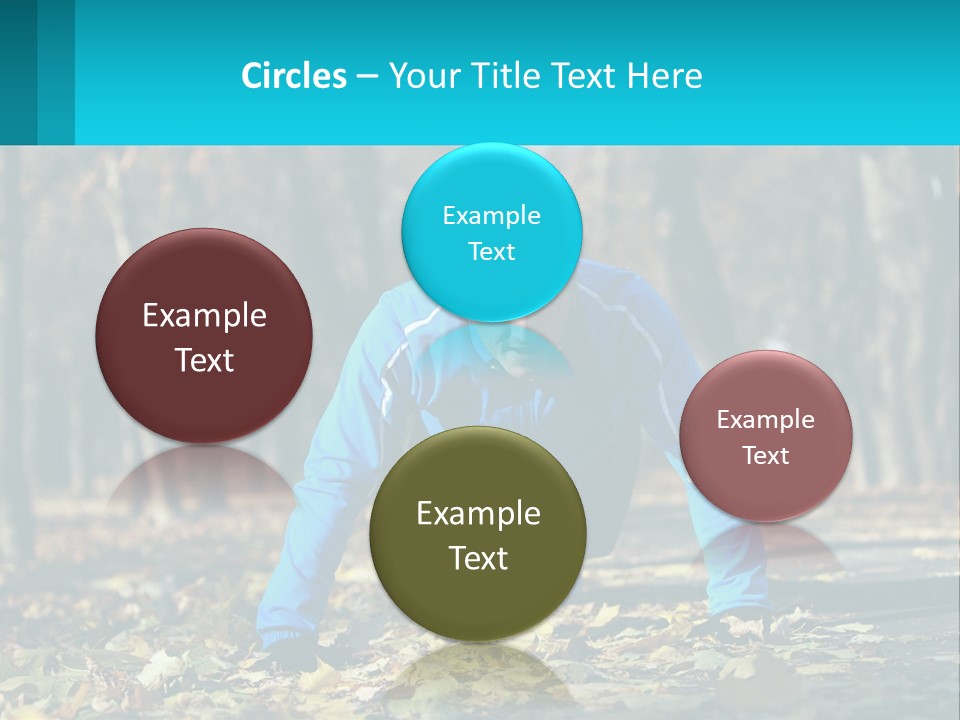 A Man Is Doing Push Ups In The Park PowerPoint Template