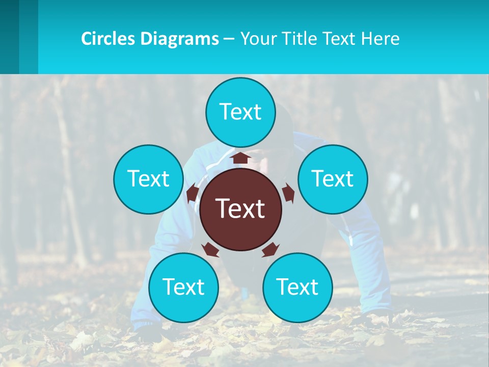 A Man Is Doing Push Ups In The Park PowerPoint Template