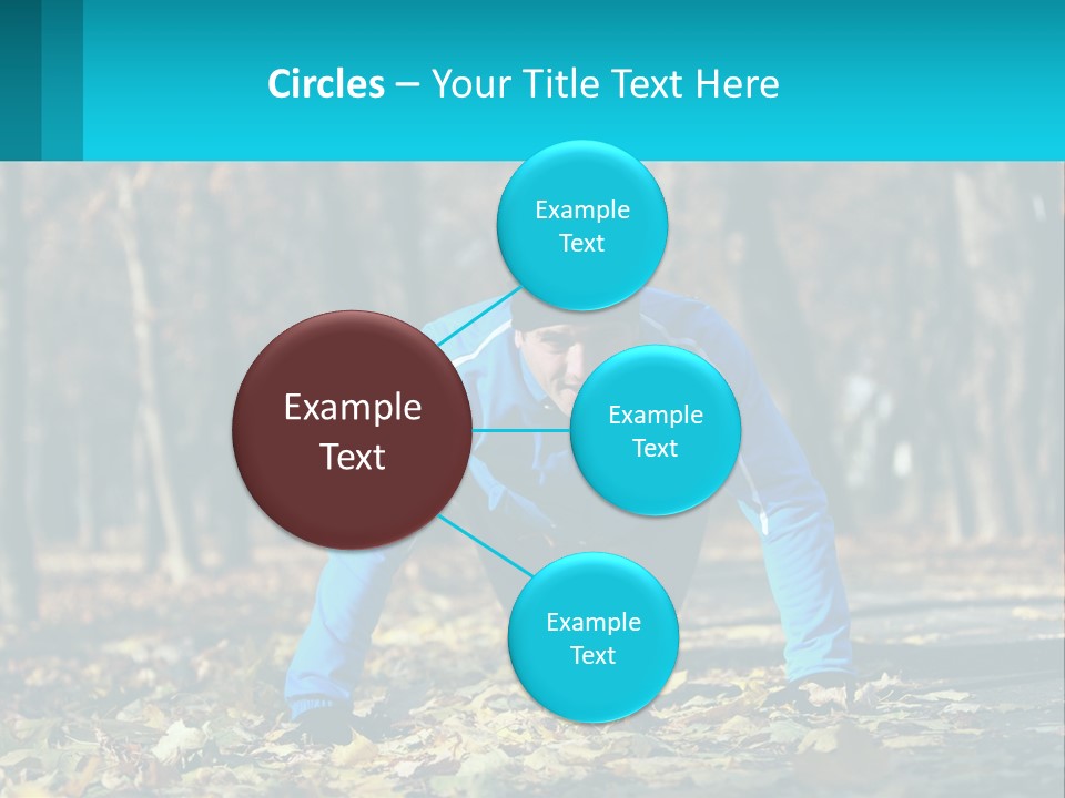 A Man Is Doing Push Ups In The Park PowerPoint Template