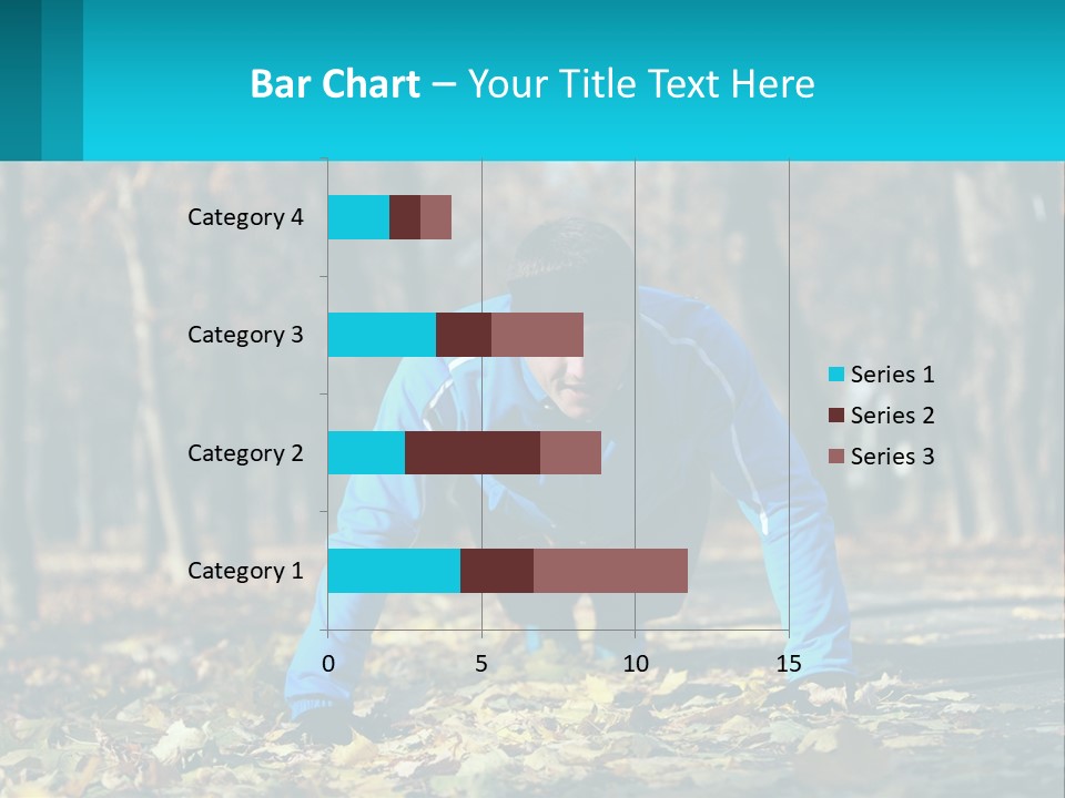 A Man Is Doing Push Ups In The Park PowerPoint Template
