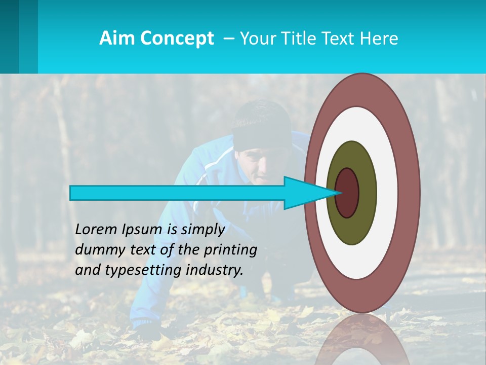 A Man Is Doing Push Ups In The Park PowerPoint Template