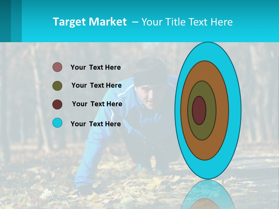 A Man Is Doing Push Ups In The Park PowerPoint Template