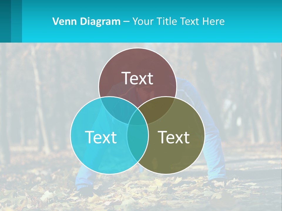 A Man Is Doing Push Ups In The Park PowerPoint Template