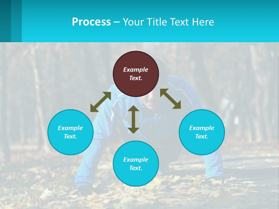 A Man Is Doing Push Ups In The Park PowerPoint Template