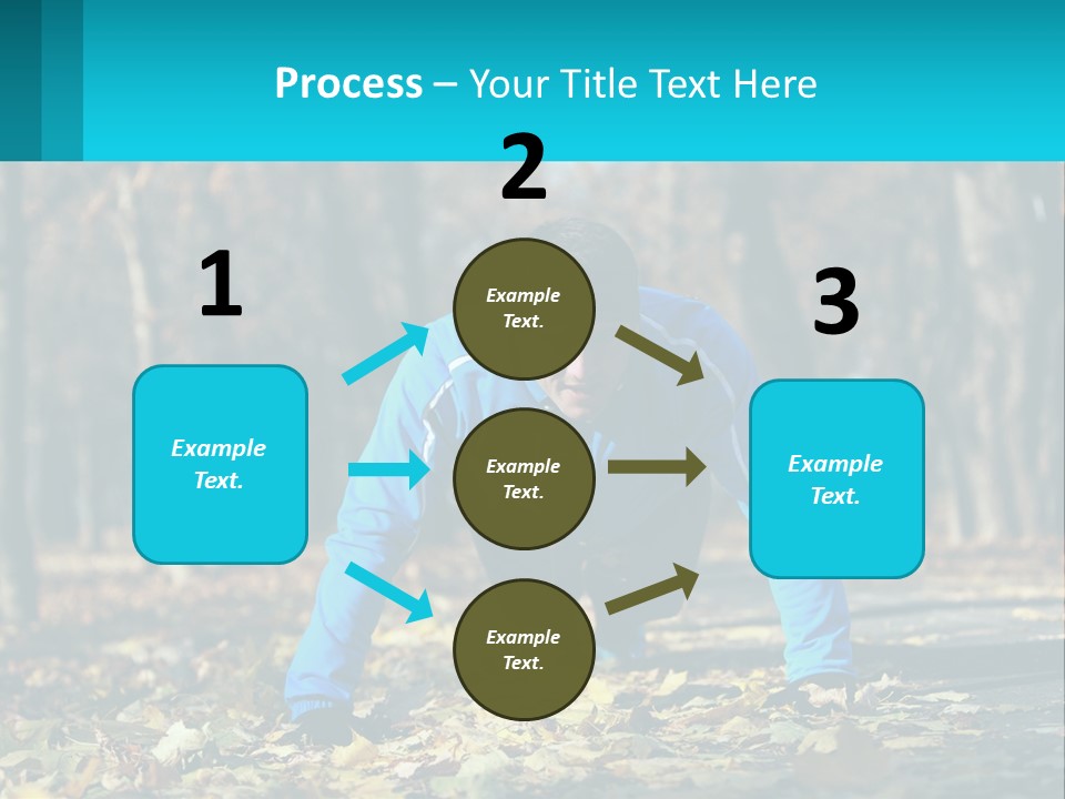 A Man Is Doing Push Ups In The Park PowerPoint Template