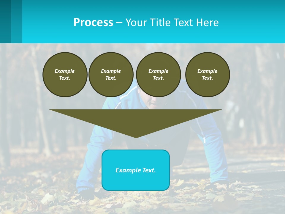 A Man Is Doing Push Ups In The Park PowerPoint Template