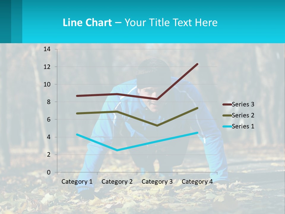 A Man Is Doing Push Ups In The Park PowerPoint Template