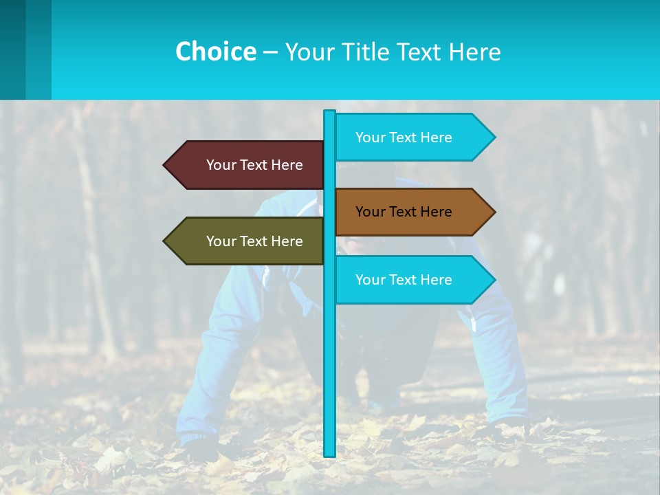 A Man Is Doing Push Ups In The Park PowerPoint Template