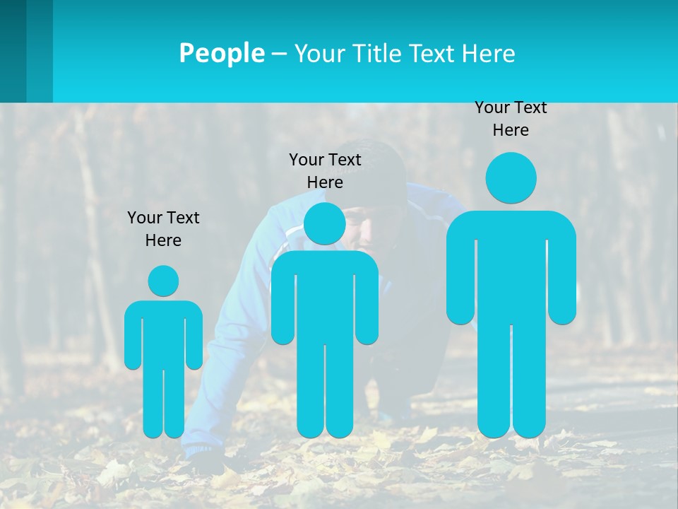 A Man Is Doing Push Ups In The Park PowerPoint Template