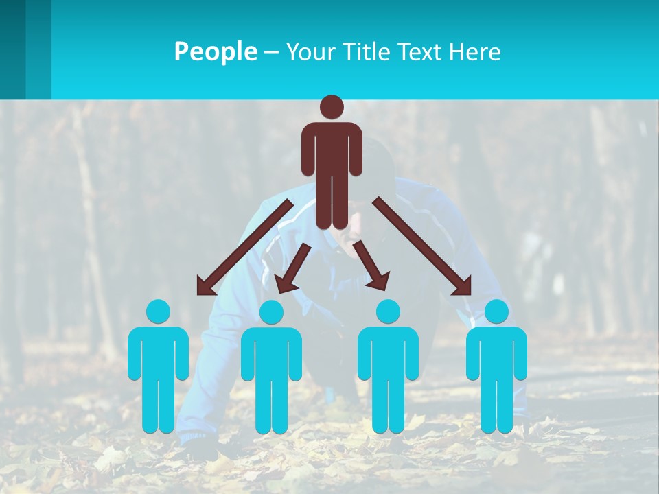 A Man Is Doing Push Ups In The Park PowerPoint Template