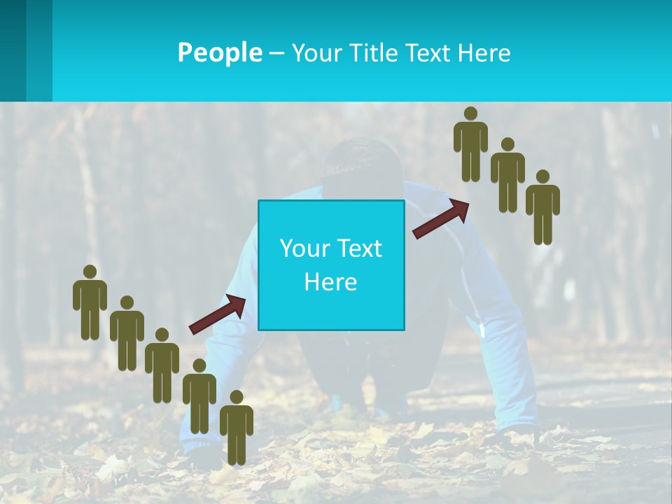 A Man Is Doing Push Ups In The Park PowerPoint Template