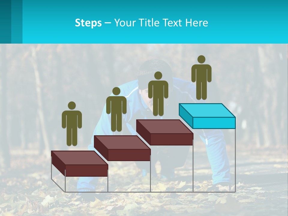 A Man Is Doing Push Ups In The Park PowerPoint Template