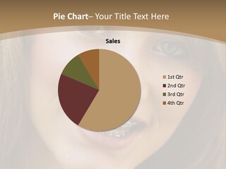 A Woman With Braces Is Smiling For The Camera PowerPoint Template