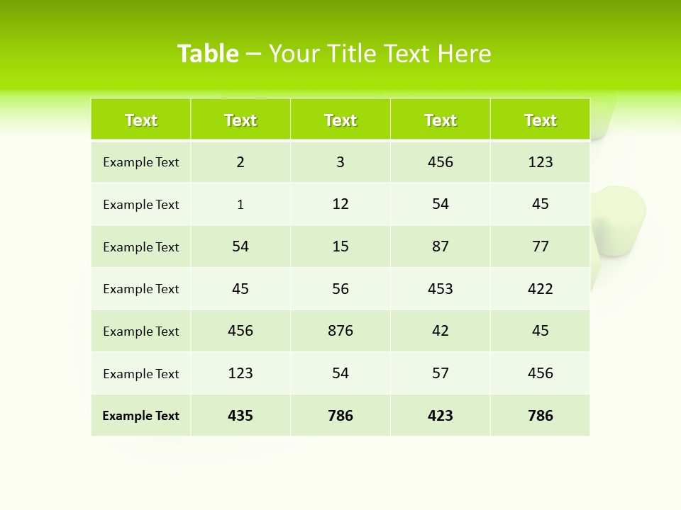 A Group Of Green Puzzle Pieces On A White Background PowerPoint Template