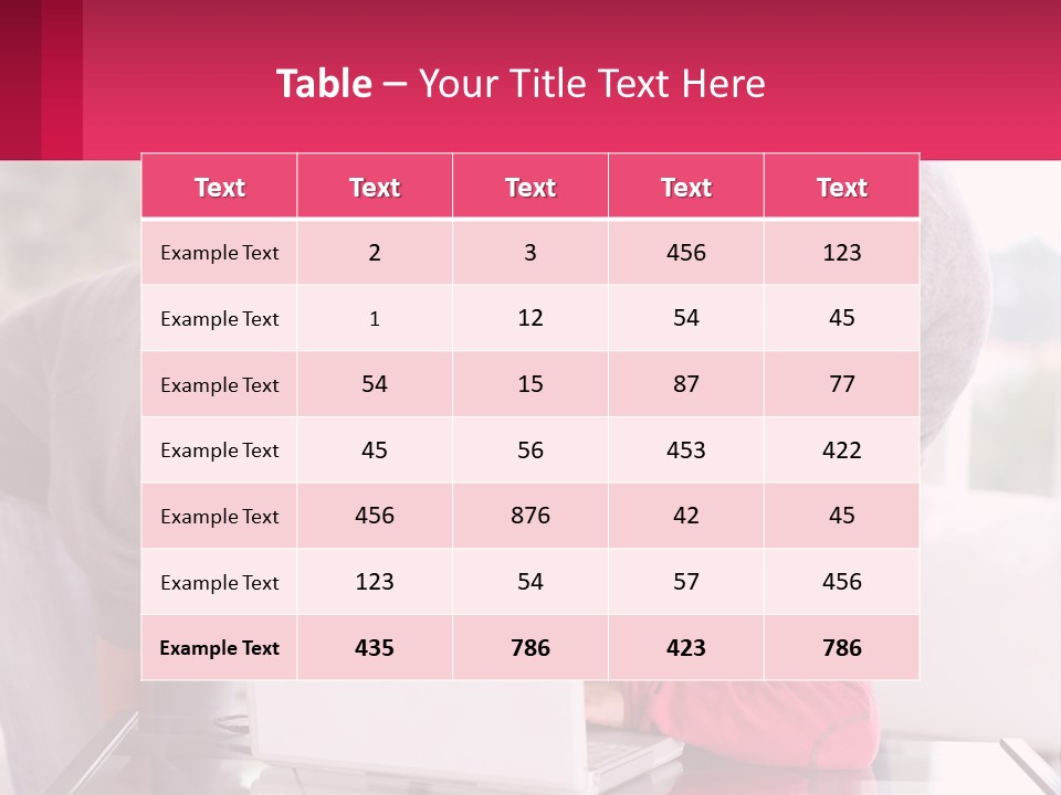A Woman And A Man Are Looking At A Laptop PowerPoint Template