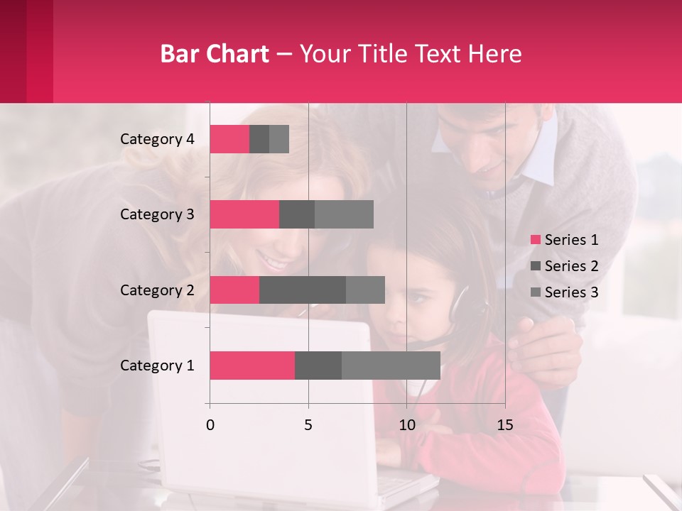 A Woman And A Man Are Looking At A Laptop PowerPoint Template