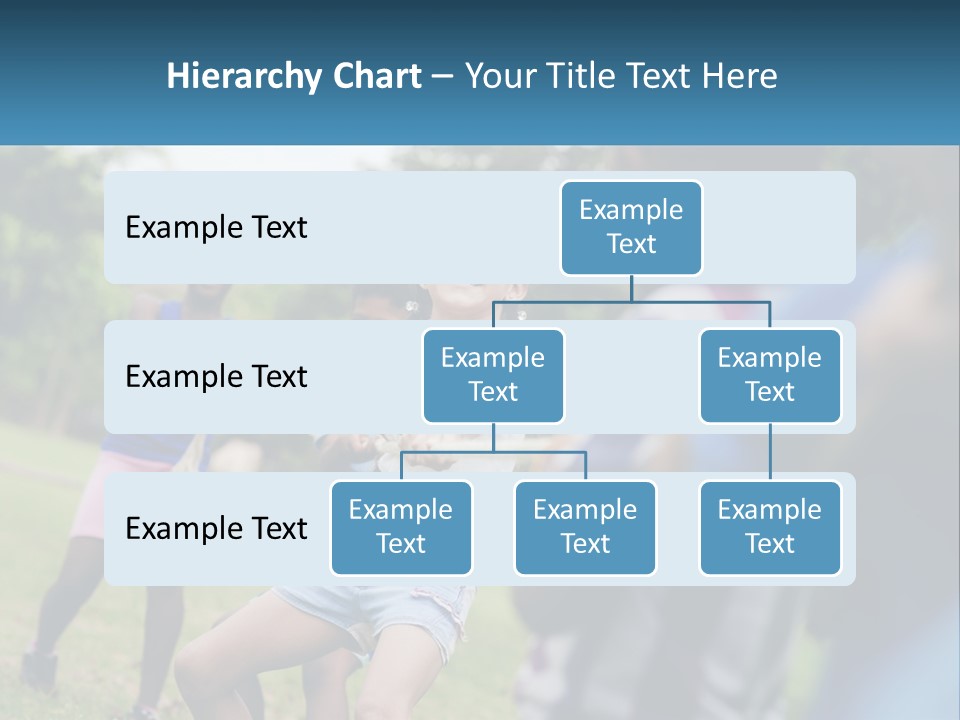 A Group Of Children Playing Tug Of War In A Park PowerPoint Template
