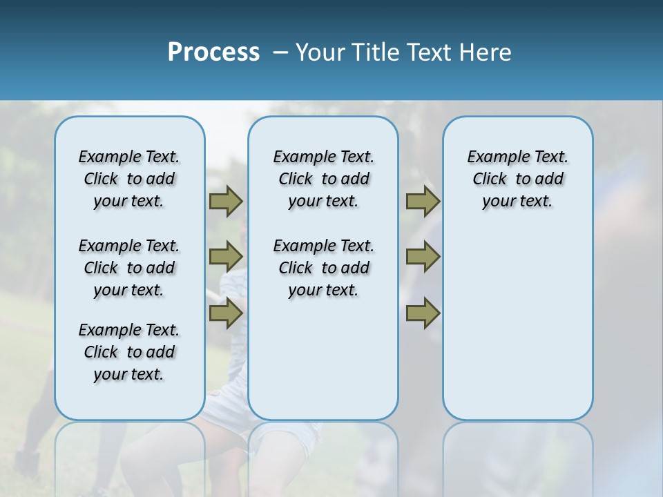 A Group Of Children Playing Tug Of War In A Park PowerPoint Template