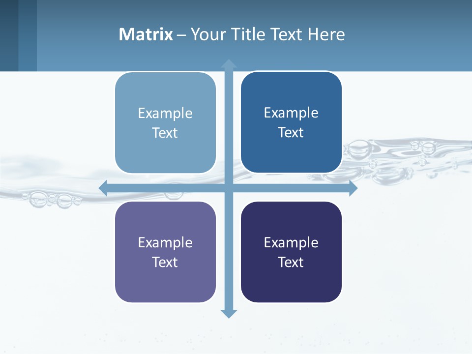 A Blue Water Powerpoint Presentation With Bubbles PowerPoint Template