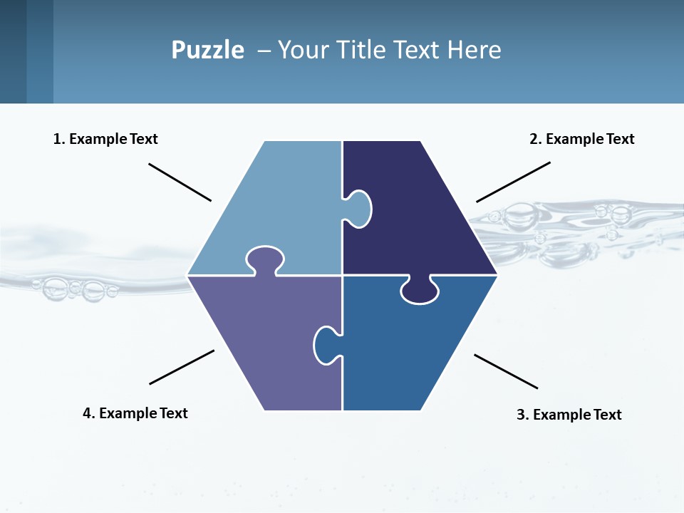 A Blue Water Powerpoint Presentation With Bubbles PowerPoint Template