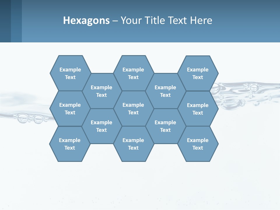 A Blue Water Powerpoint Presentation With Bubbles PowerPoint Template