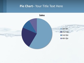 A Blue Water Powerpoint Presentation With Bubbles PowerPoint Template
