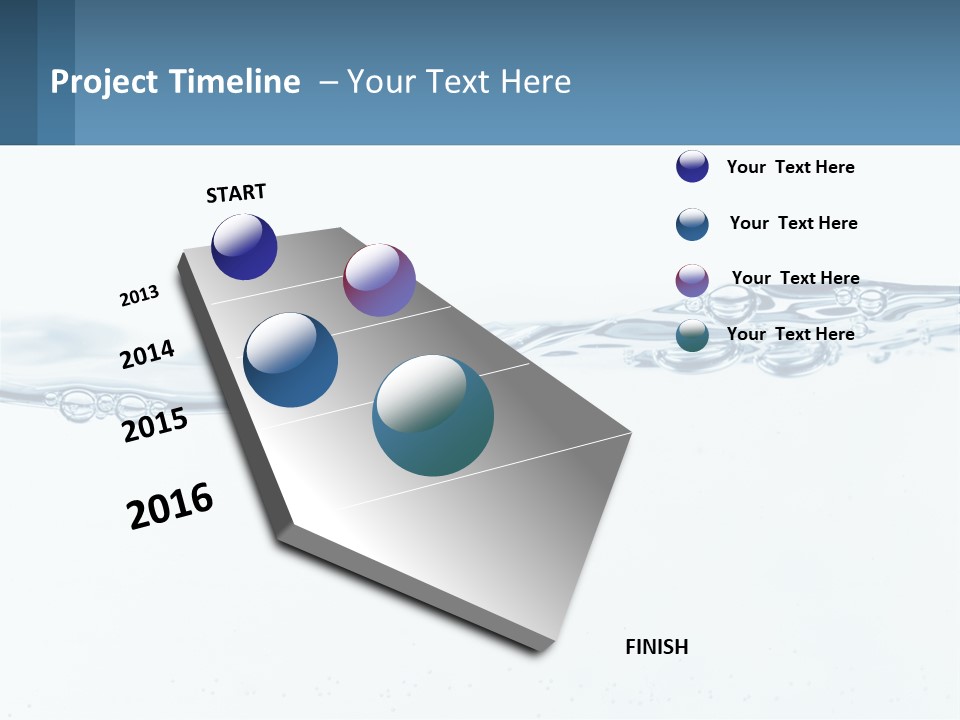 A Blue Water Powerpoint Presentation With Bubbles PowerPoint Template