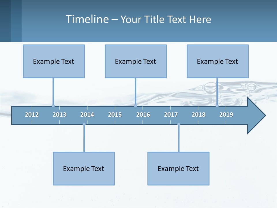 A Blue Water Powerpoint Presentation With Bubbles PowerPoint Template