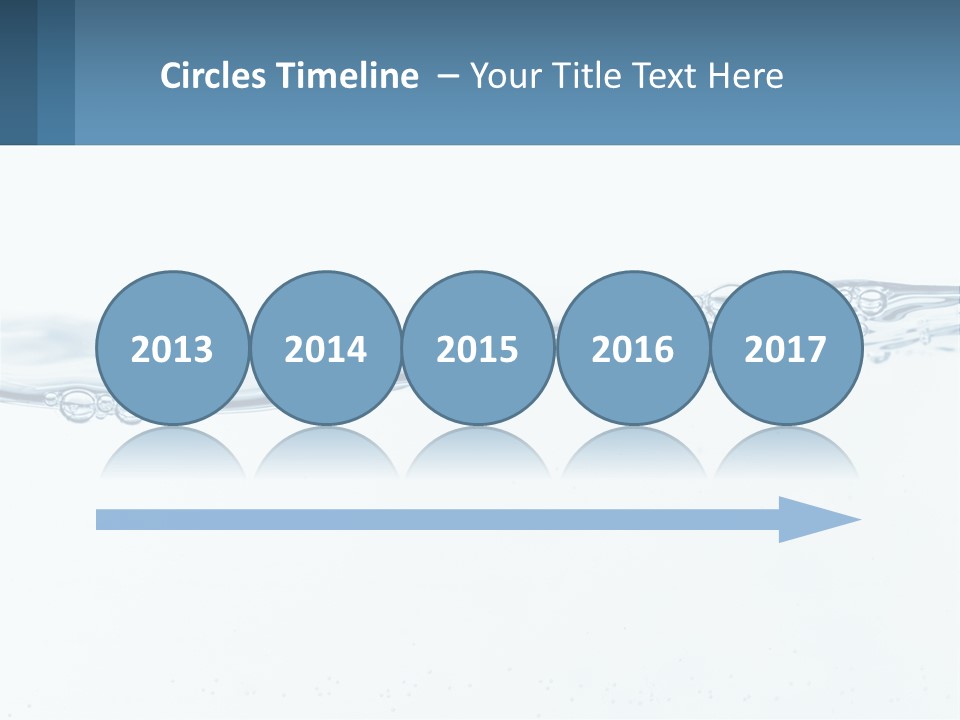 A Blue Water Powerpoint Presentation With Bubbles PowerPoint Template