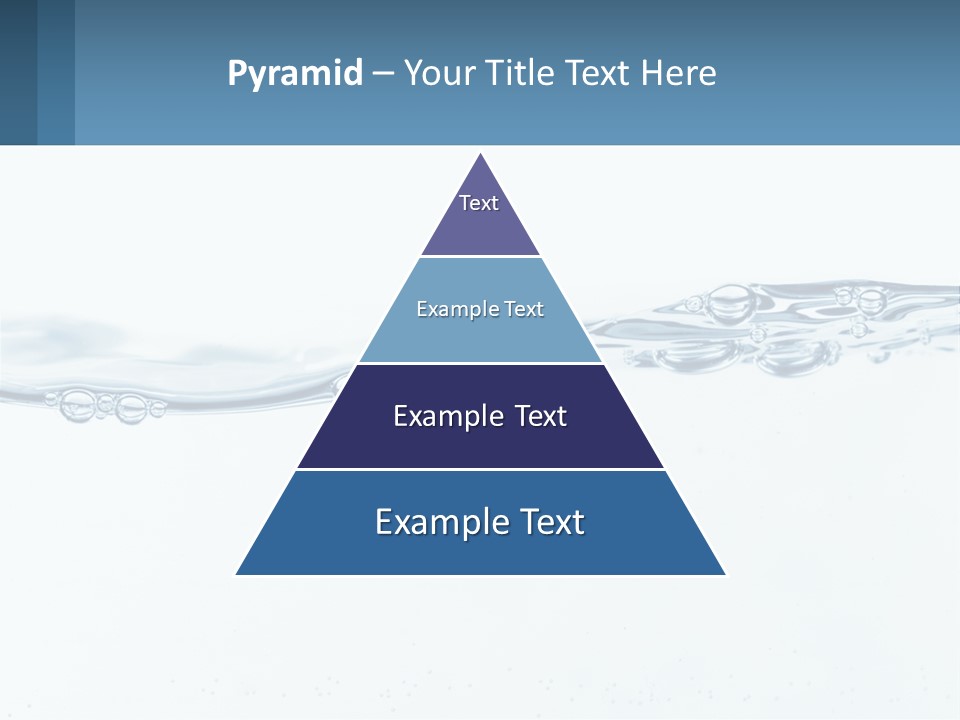 A Blue Water Powerpoint Presentation With Bubbles PowerPoint Template