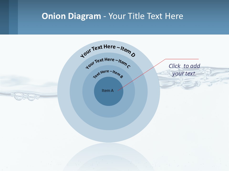 A Blue Water Powerpoint Presentation With Bubbles PowerPoint Template