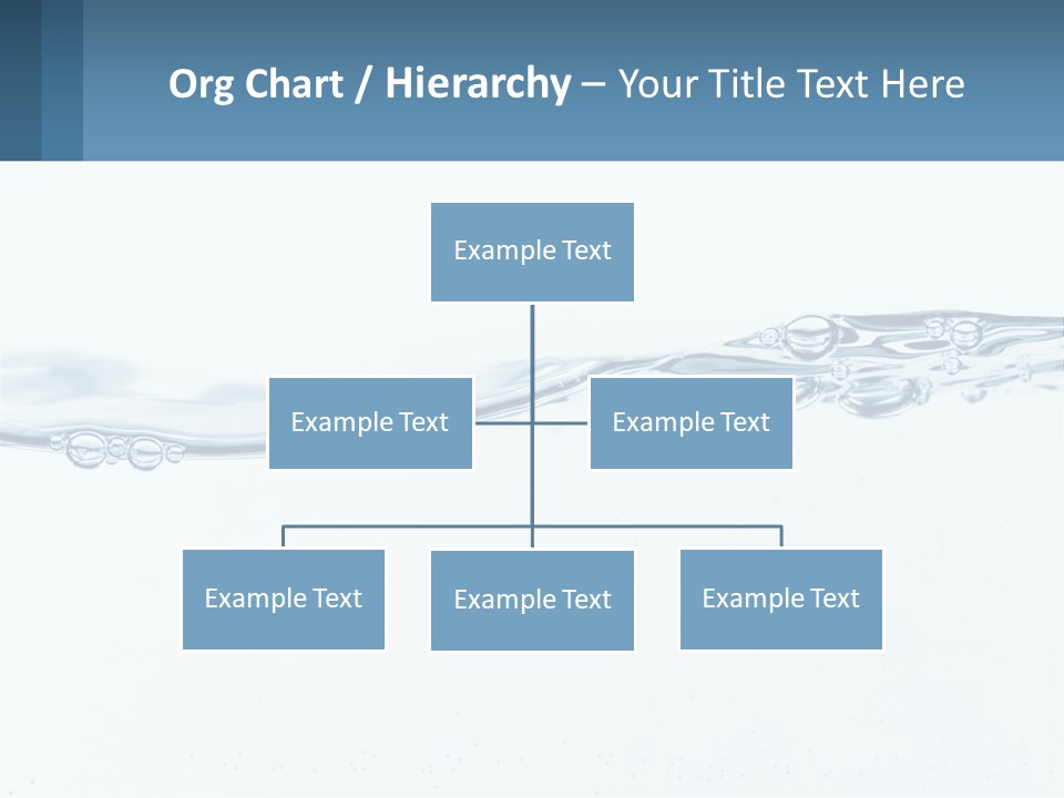 A Blue Water Powerpoint Presentation With Bubbles PowerPoint Template