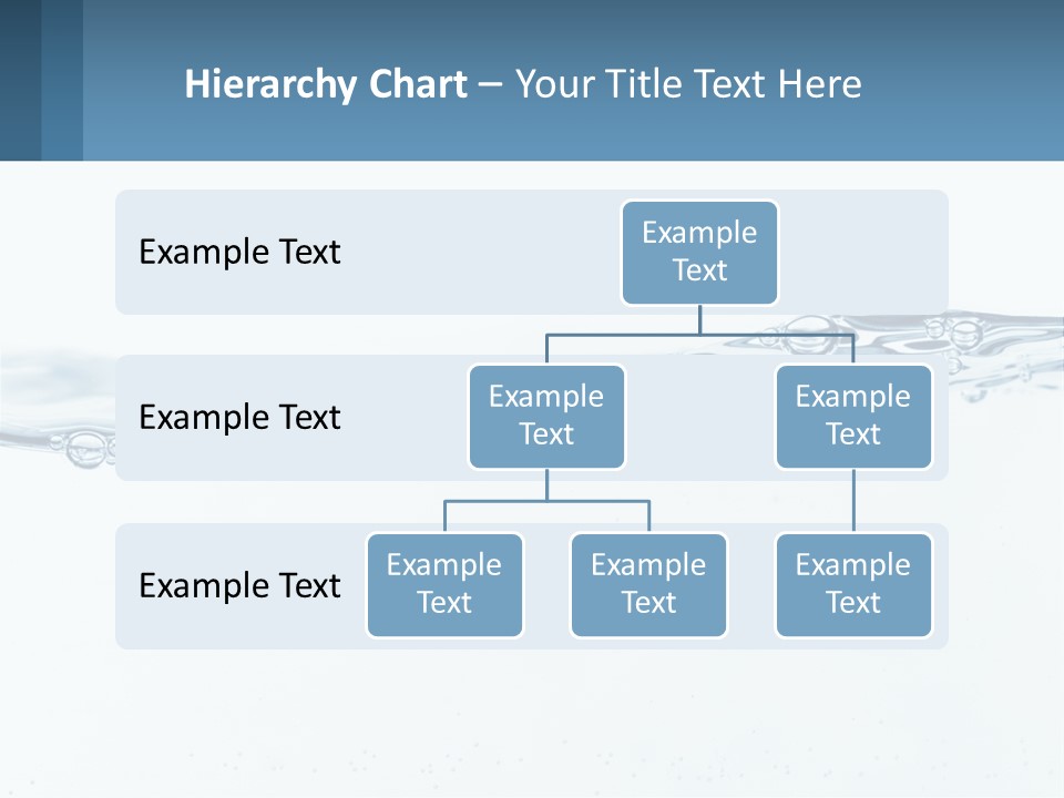 A Blue Water Powerpoint Presentation With Bubbles PowerPoint Template