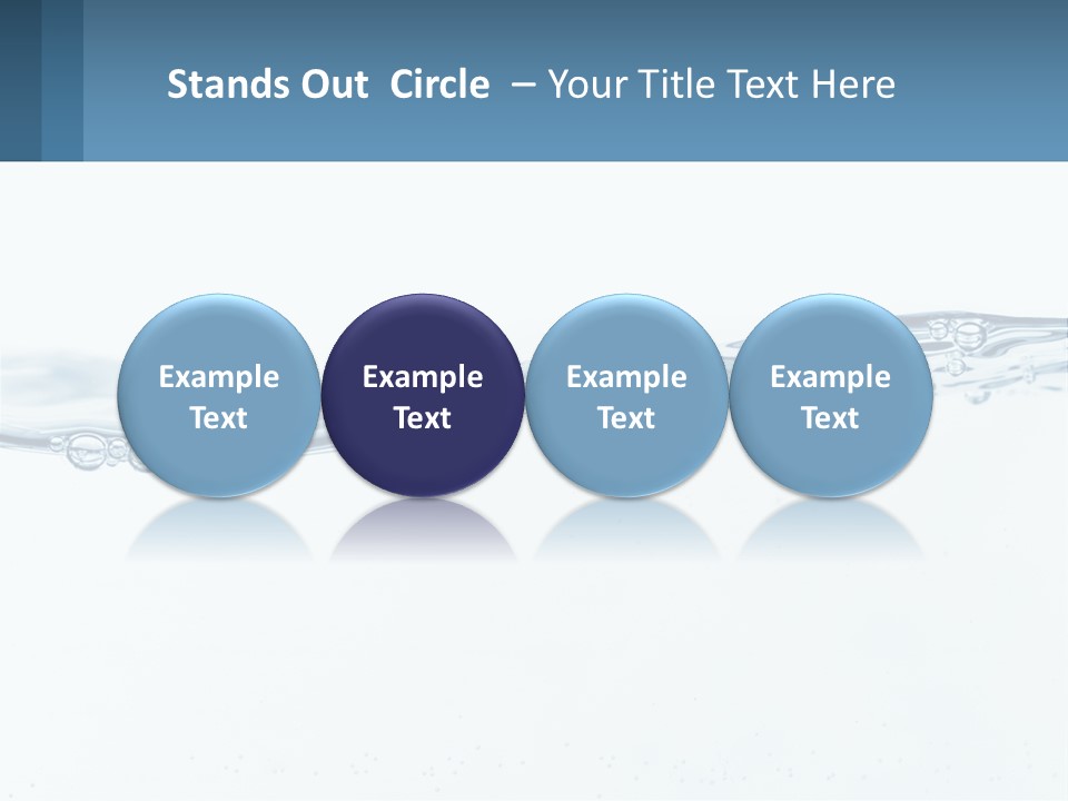 A Blue Water Powerpoint Presentation With Bubbles PowerPoint Template