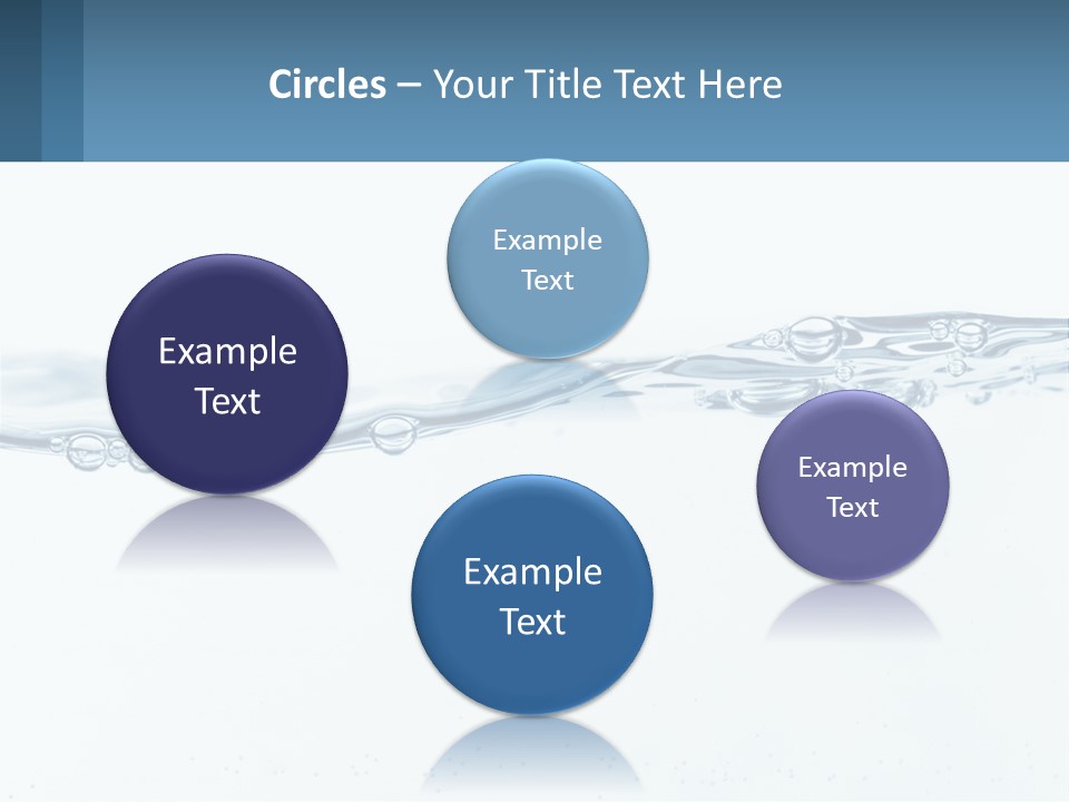 A Blue Water Powerpoint Presentation With Bubbles PowerPoint Template